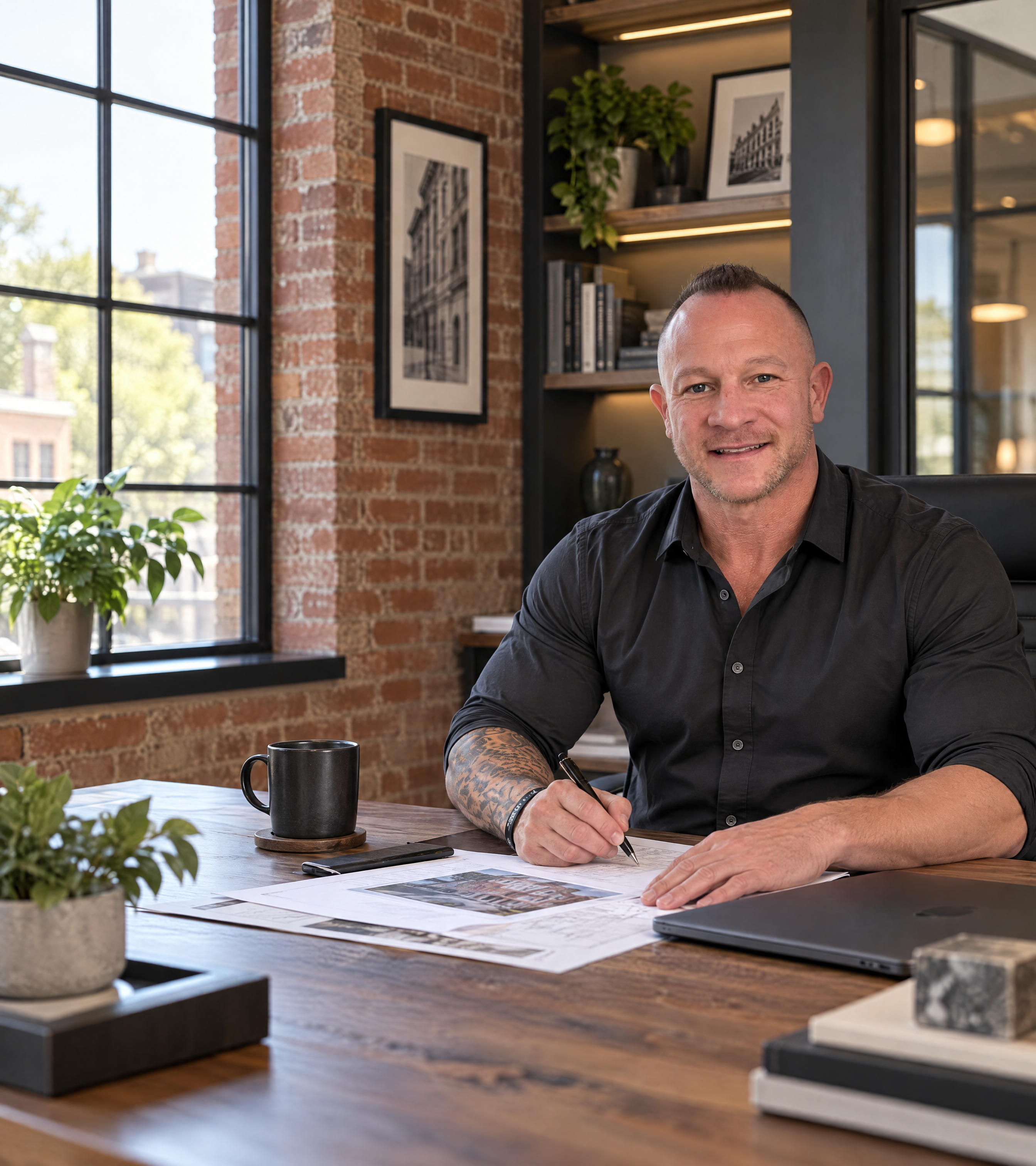 Steckel Loan Company founder reviewing a deal at his desk
